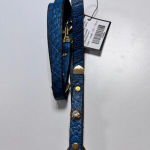 dog accessory achillea blue leash leather rope